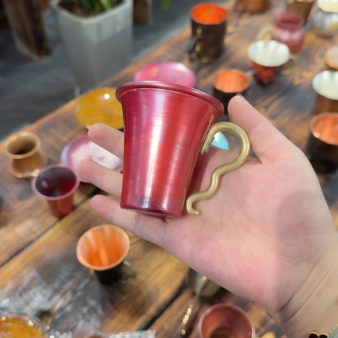 紫铜手工制作主人杯100cc