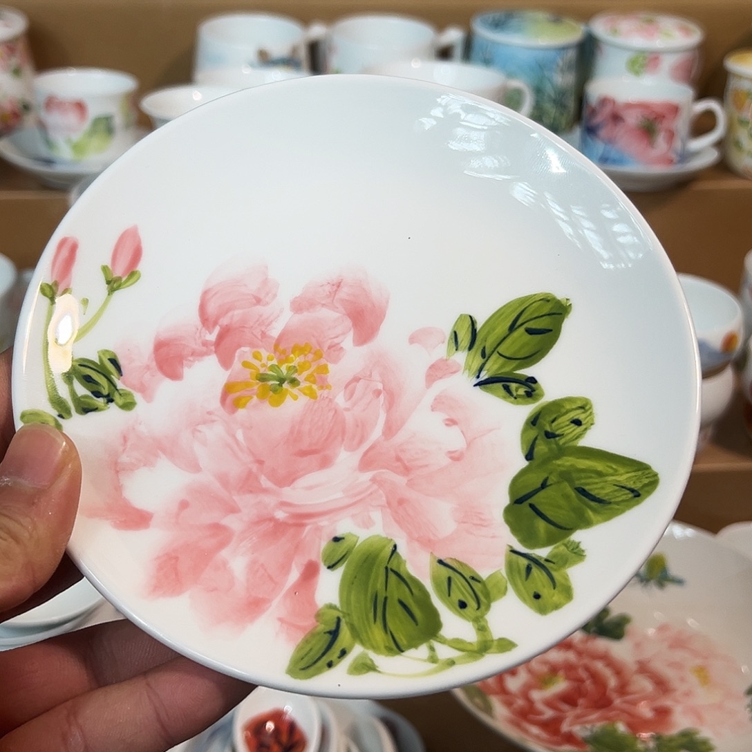 陶瓷景德镇手绘高温陶瓷6.5寸盘