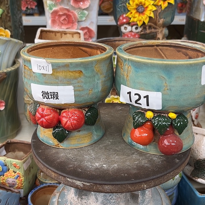 紫砂花盆粗陶材质多肉花盆