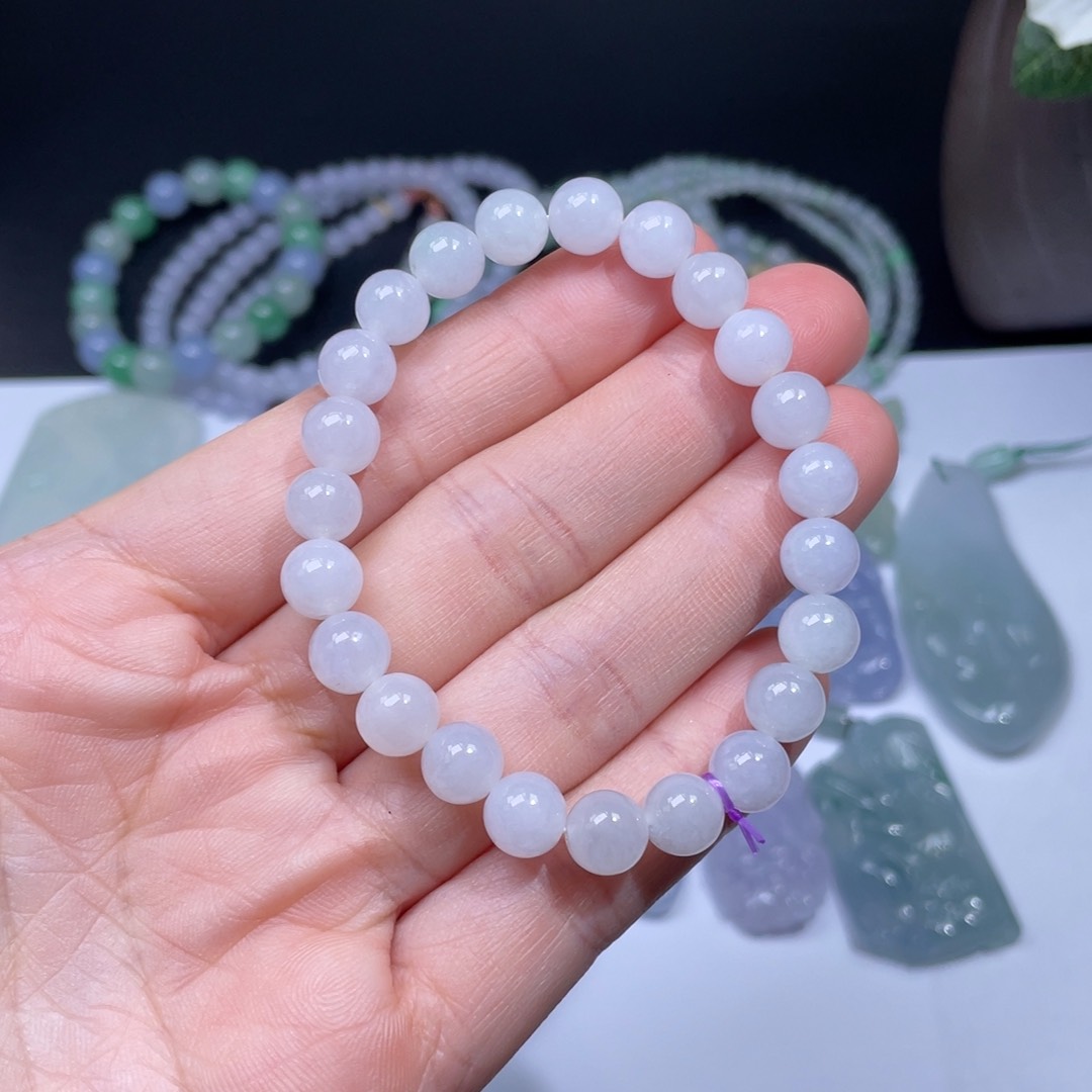 翡翠手链未镶嵌手串