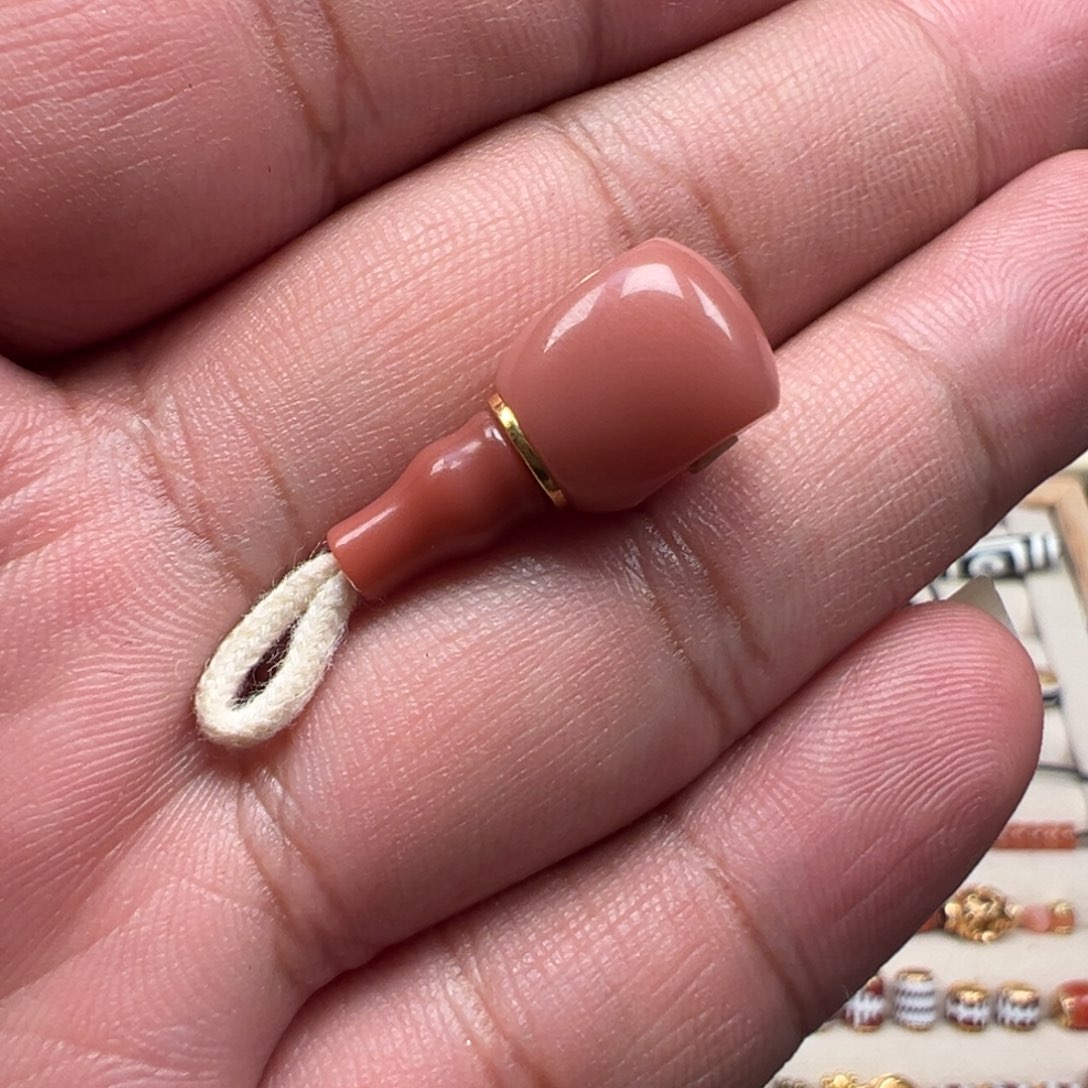 谁***废吊坠椰蒂椰蒂原生态手串配珠