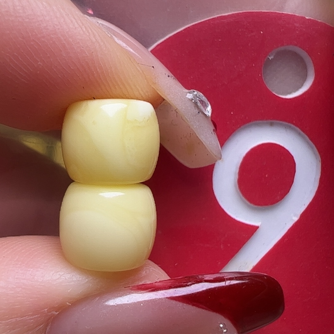 蜜蜡未镶嵌珠宝奇石8mm白蜡直切