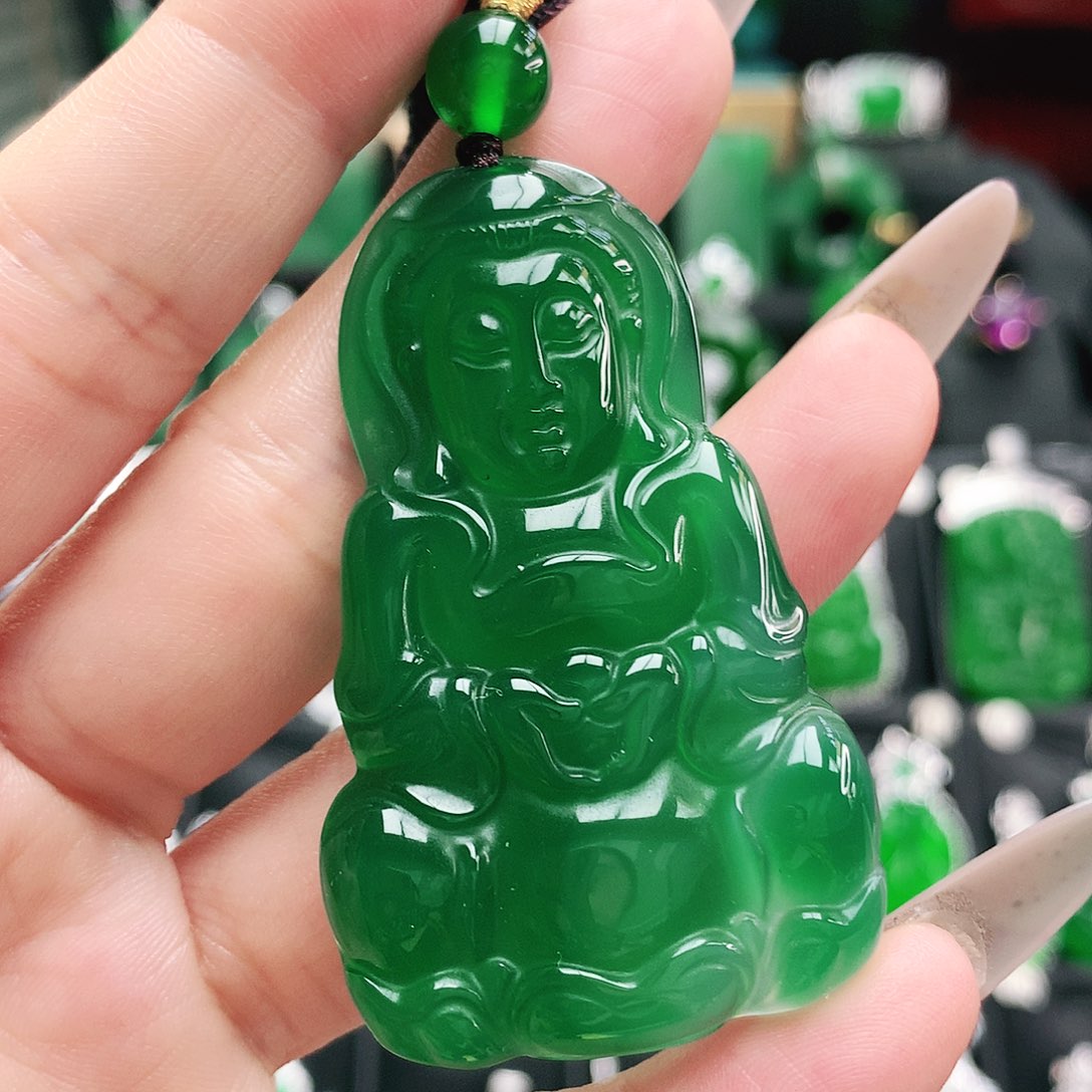 玛瑙/玉髓未镶嵌吊坠