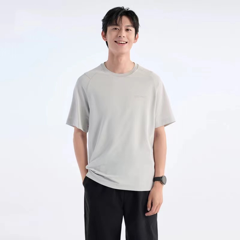 【吸湿排汗】九圆领男装2025春夏新款防晒休闲男款短袖T恤