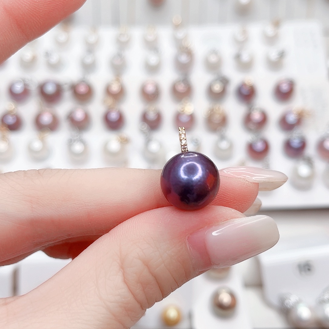 合金淡水珍珠吊坠(不含链)