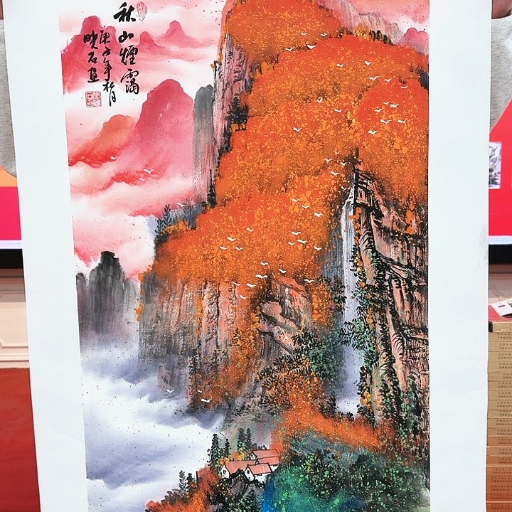 国画书法作品多次参加