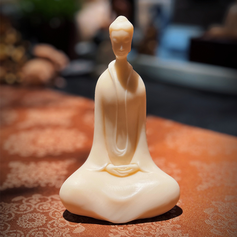新中式北魏佛桌面家居装饰品摆件禅意坐佛茶室空间书房玄关茶宠