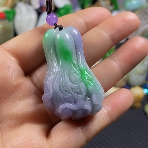 紫金钵盂菩提吊坠