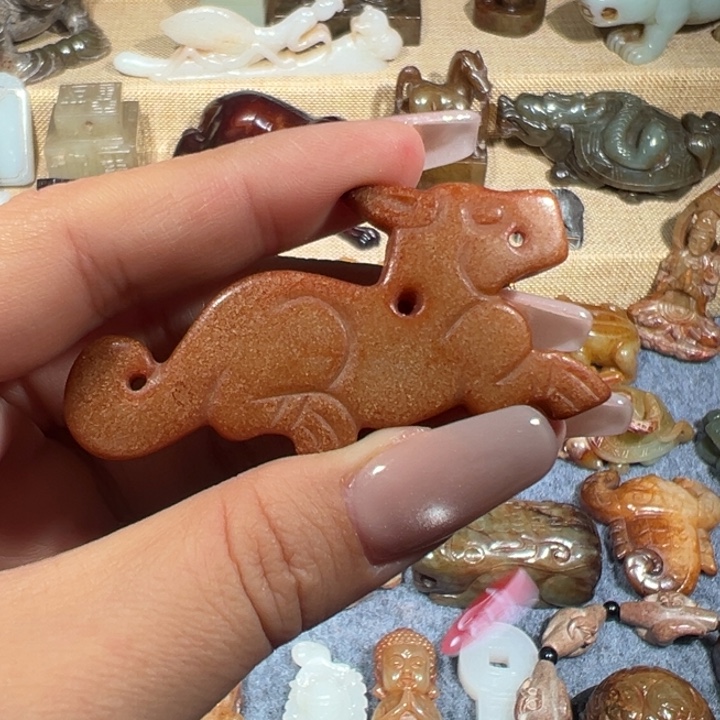 和田玉未镶嵌挂件