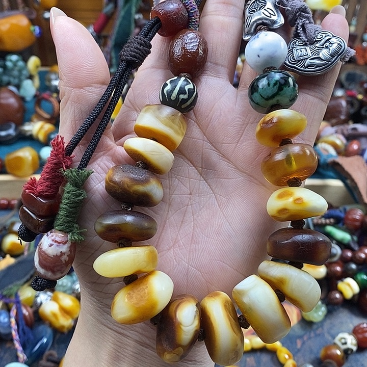 蜜蜡未镶嵌项链项链