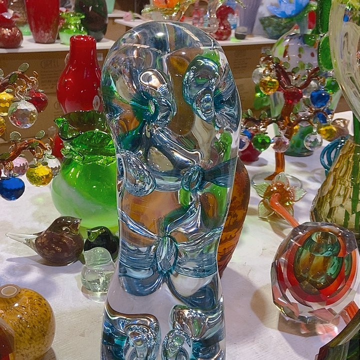 无铅玻璃琉璃花瓶高44口14