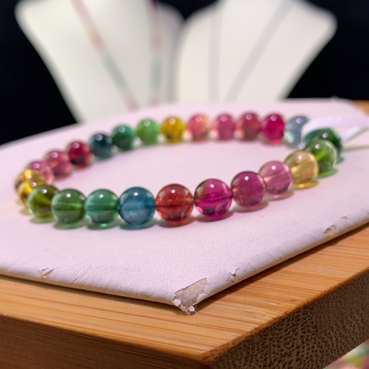 双色碧玺手链未镶嵌