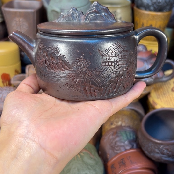 半***醒紫砂茶杯宜兴紫杯茶