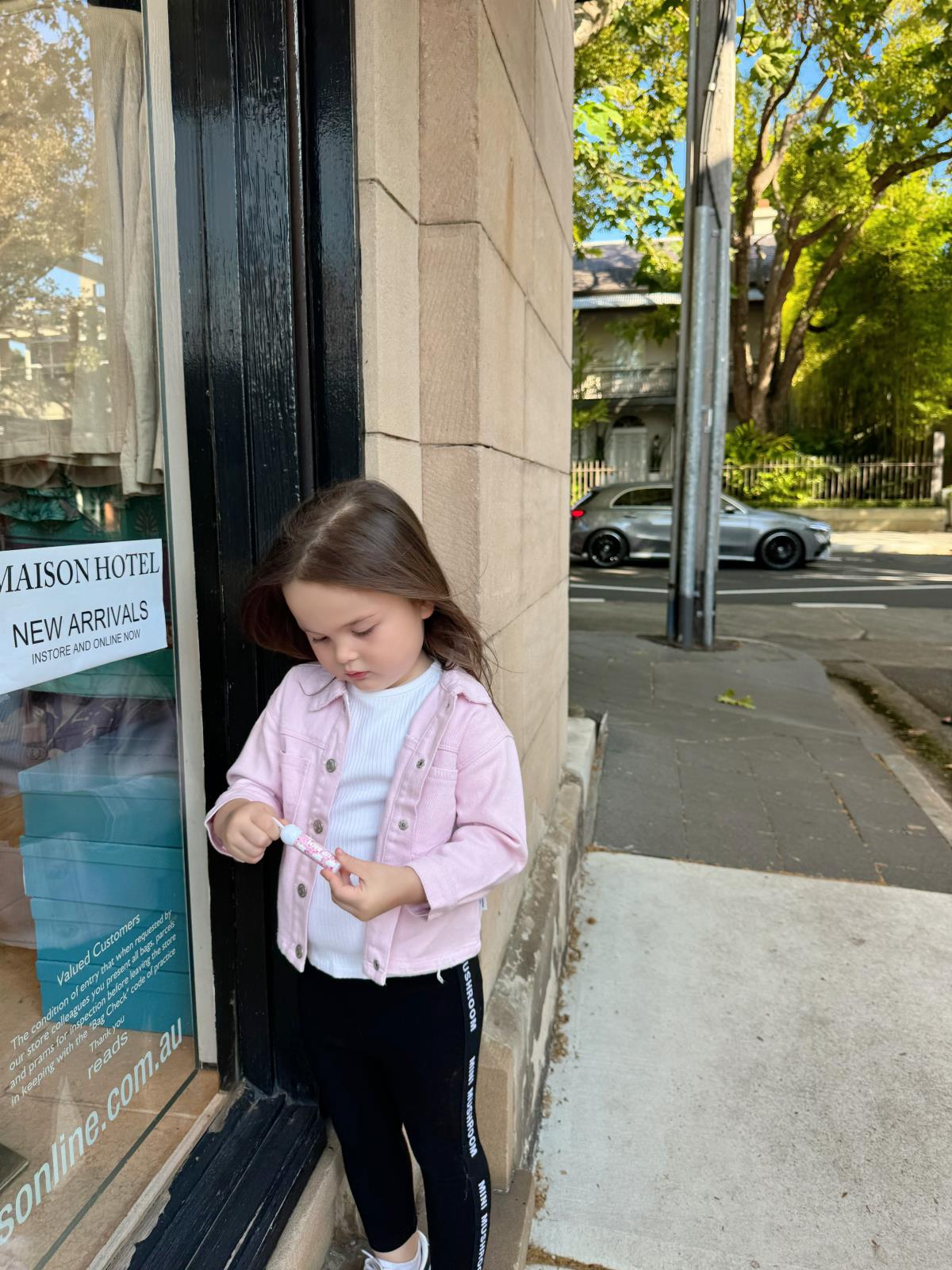 Enya小蘑菇 夏季新款经典四季款侧英文LOGO裤