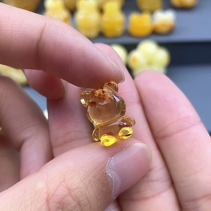 琥珀裸石未镶嵌蜜蜡