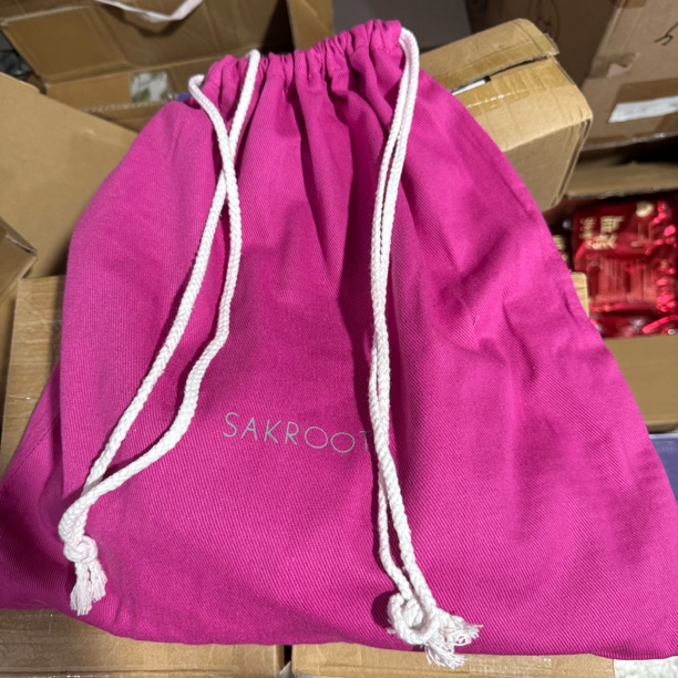 发2个！原单高品质！44*43cm超级厚的布料抽绳袋！