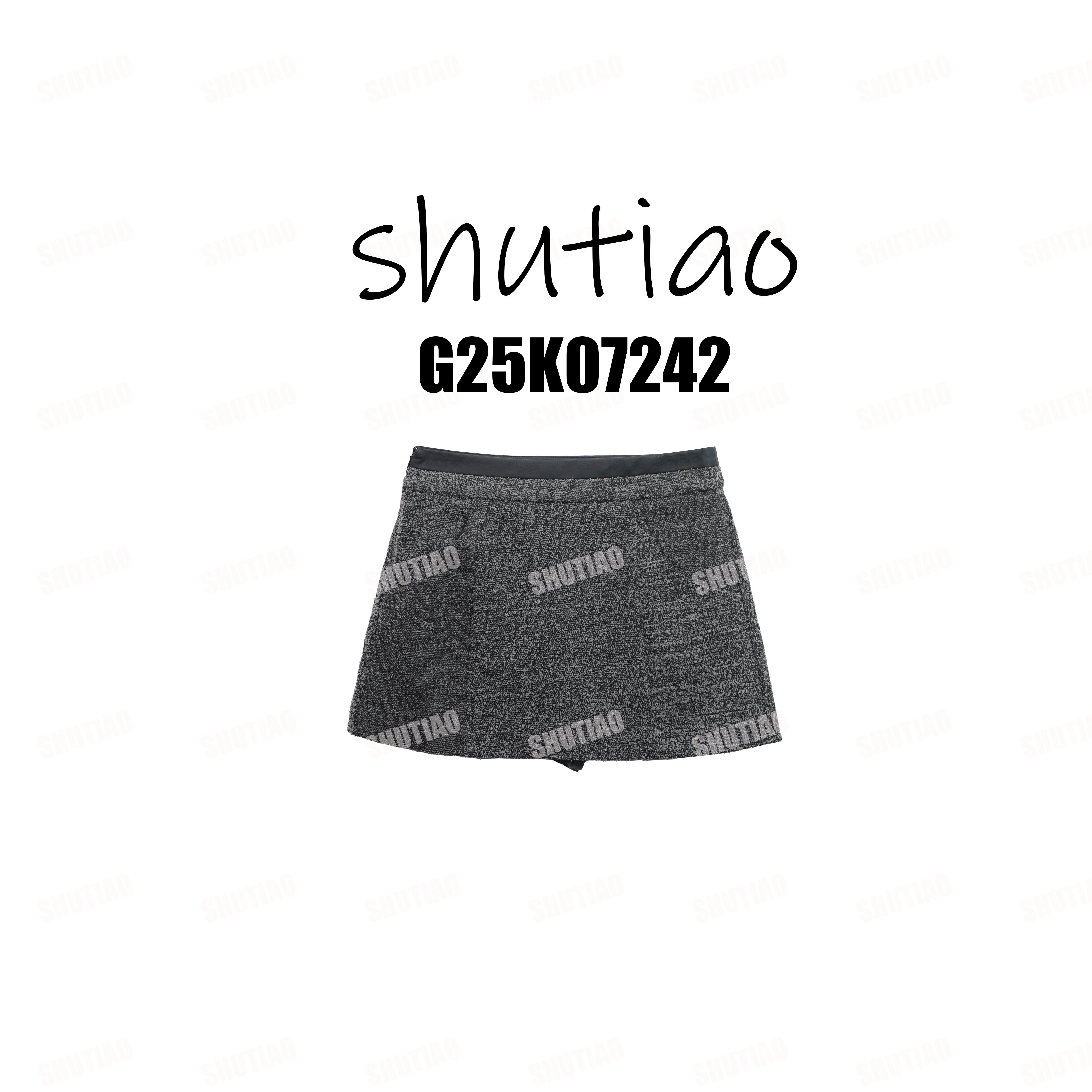 【SHUTIAO】2025秋冬：新款小众设计款短裙G25K07242