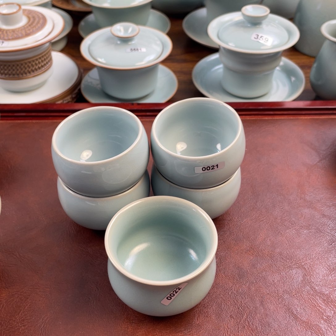 林*仿古022号➕021天青4个杯子……$