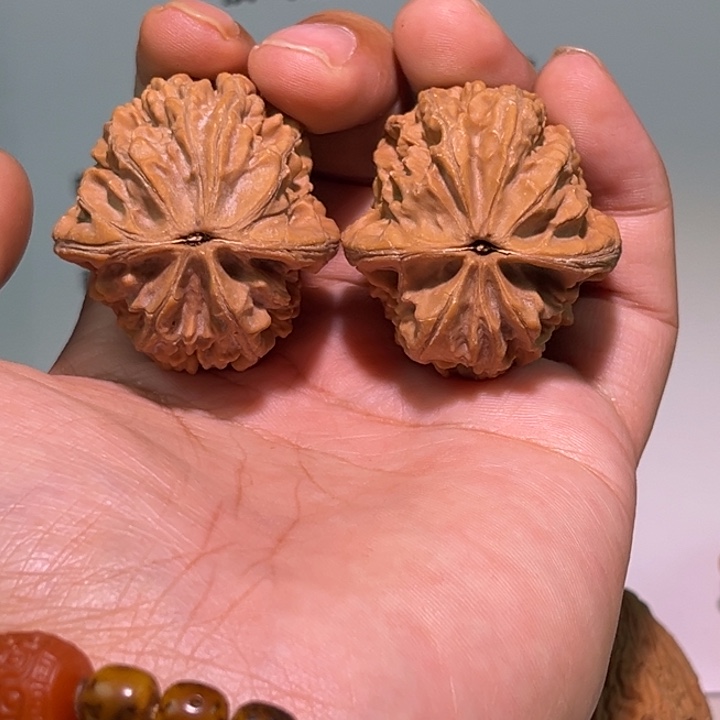 手***8把件文玩核桃38芭蕉扇