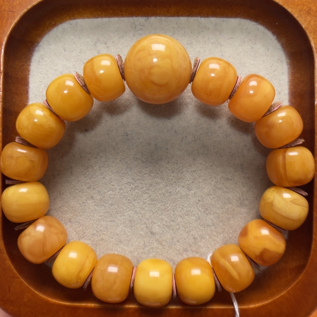 蜜蜡未镶嵌手链蜜蜡