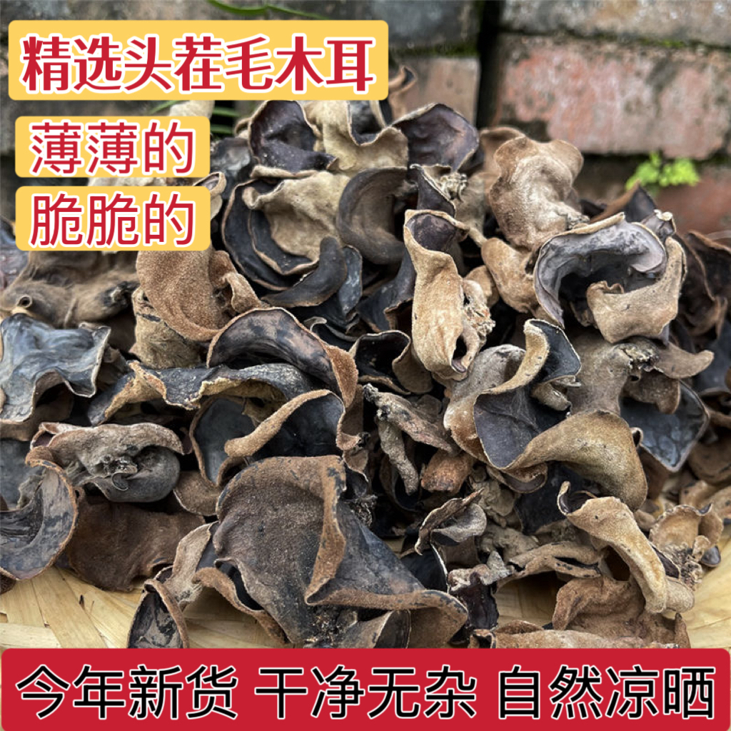 赣南山木耳黑木耳毛木耳深山桐子树木耳阳光自然晒干250g500g