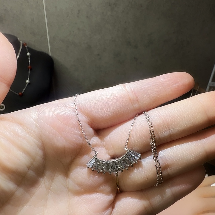 小***剧925银羽毛百搭时尚休闲