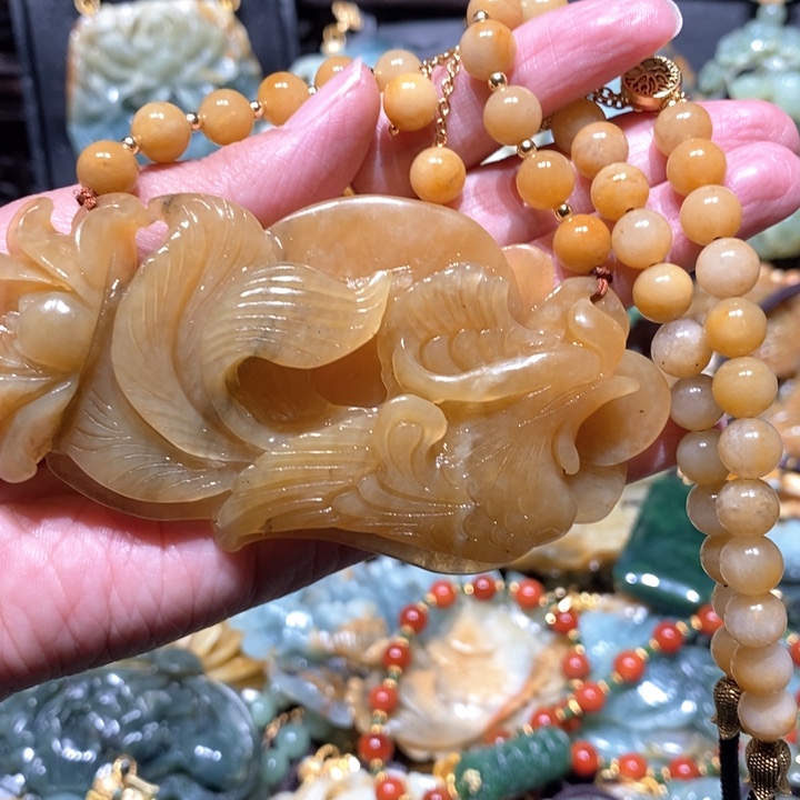 岫玉毛衣链未镶嵌