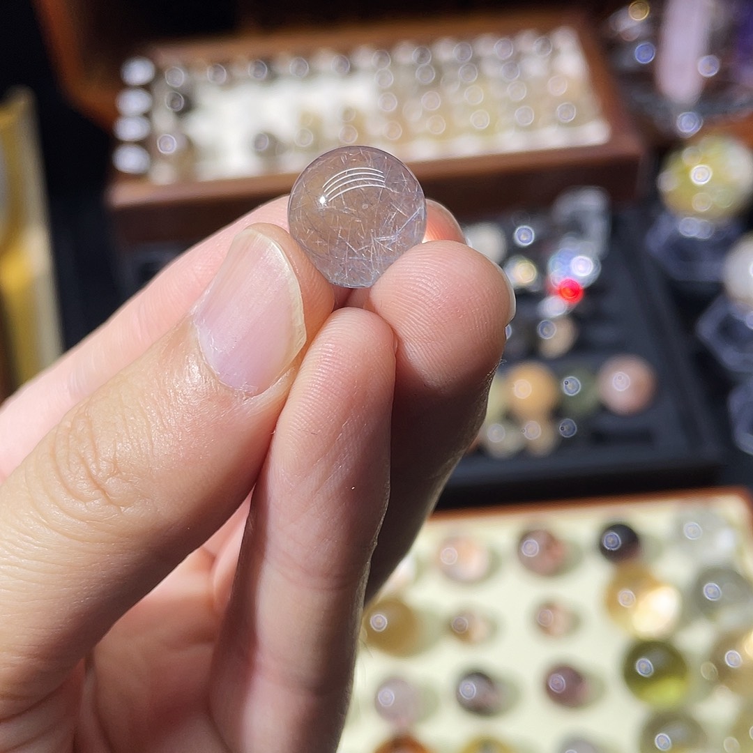 水晶手链未镶嵌果*蓝钢丝