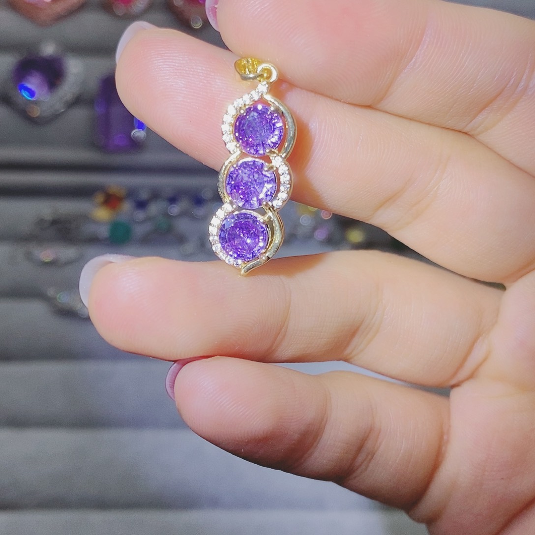 【闪购商品】托帕石耳饰银S925镶嵌