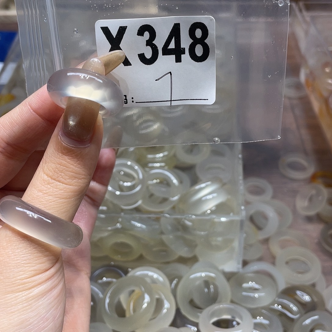 玛瑙/玉髓未镶嵌戒指348