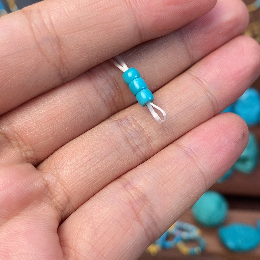 绿松石颈饰未镶嵌三件套直切