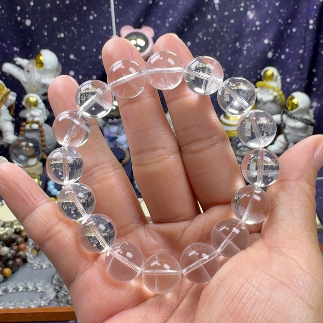 水晶手串未镶嵌（多人）白幽灵千层水晶手串