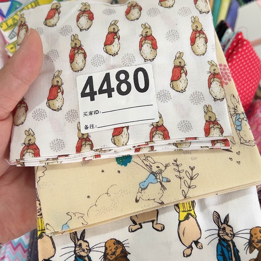 3片品牌纯棉平布45.50厘米一片果子布艺