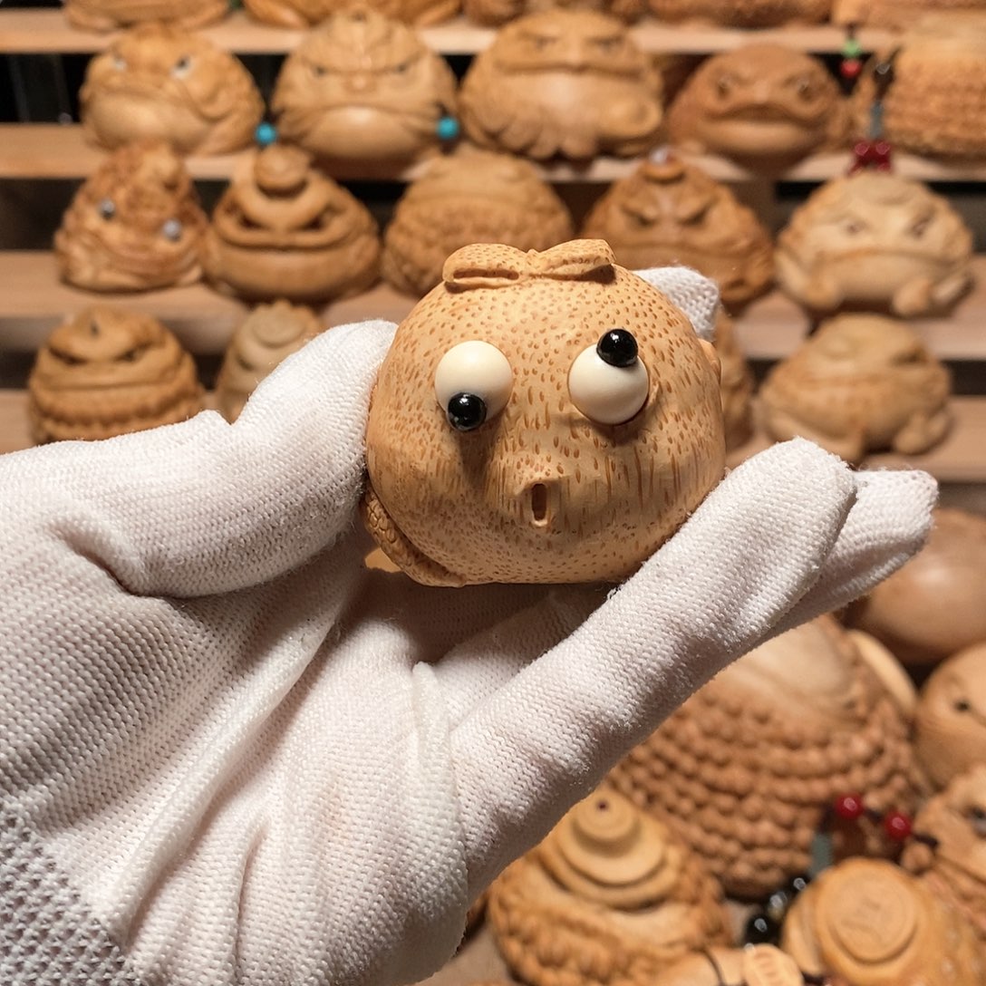 竹竹根雕金蟾竹根雕