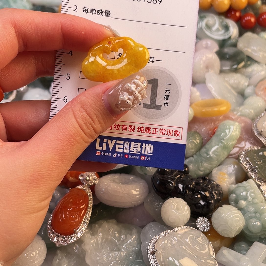 翡翠未镶嵌颈饰1589