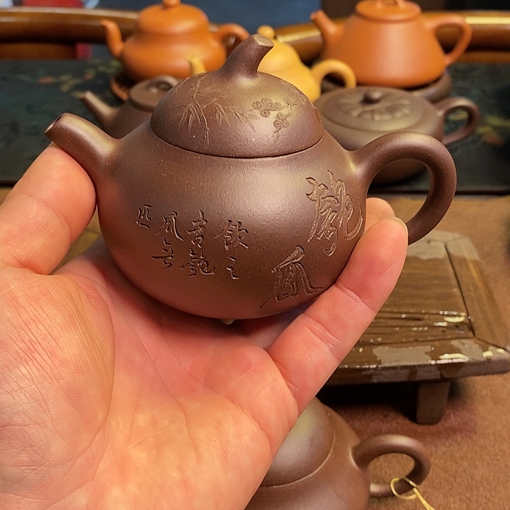 紫砂茶壶你敏明敏咯破后给你敏红
