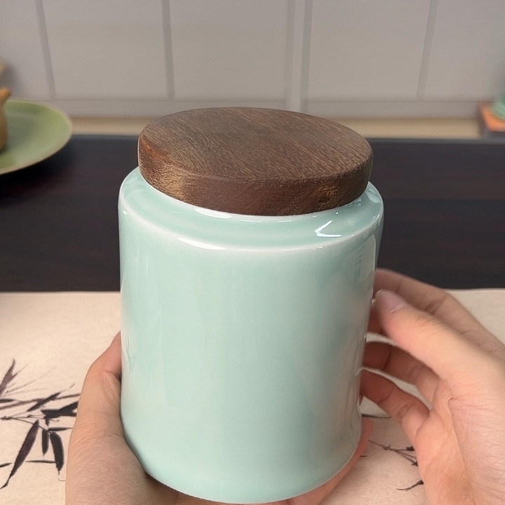 龙泉云间青瓷小米茶器