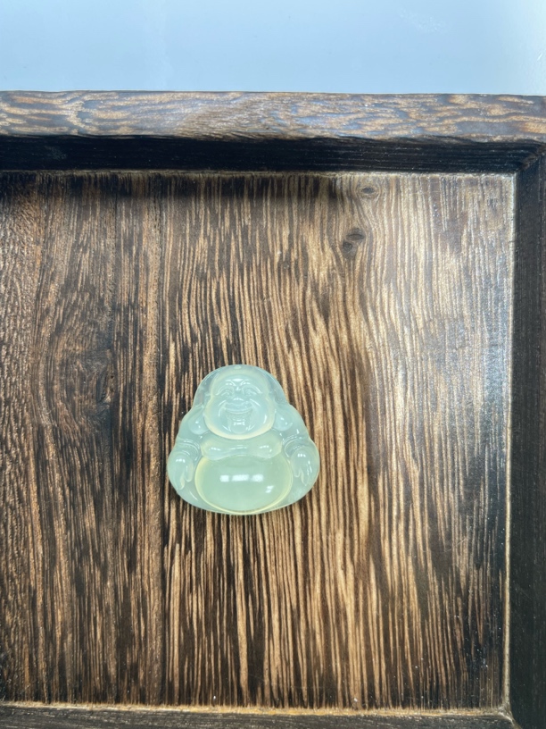 岫玉大肚佛吊坠 大肚佛挂件