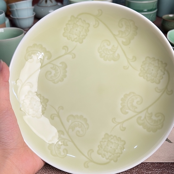 龙泉云间青瓷小米茶器