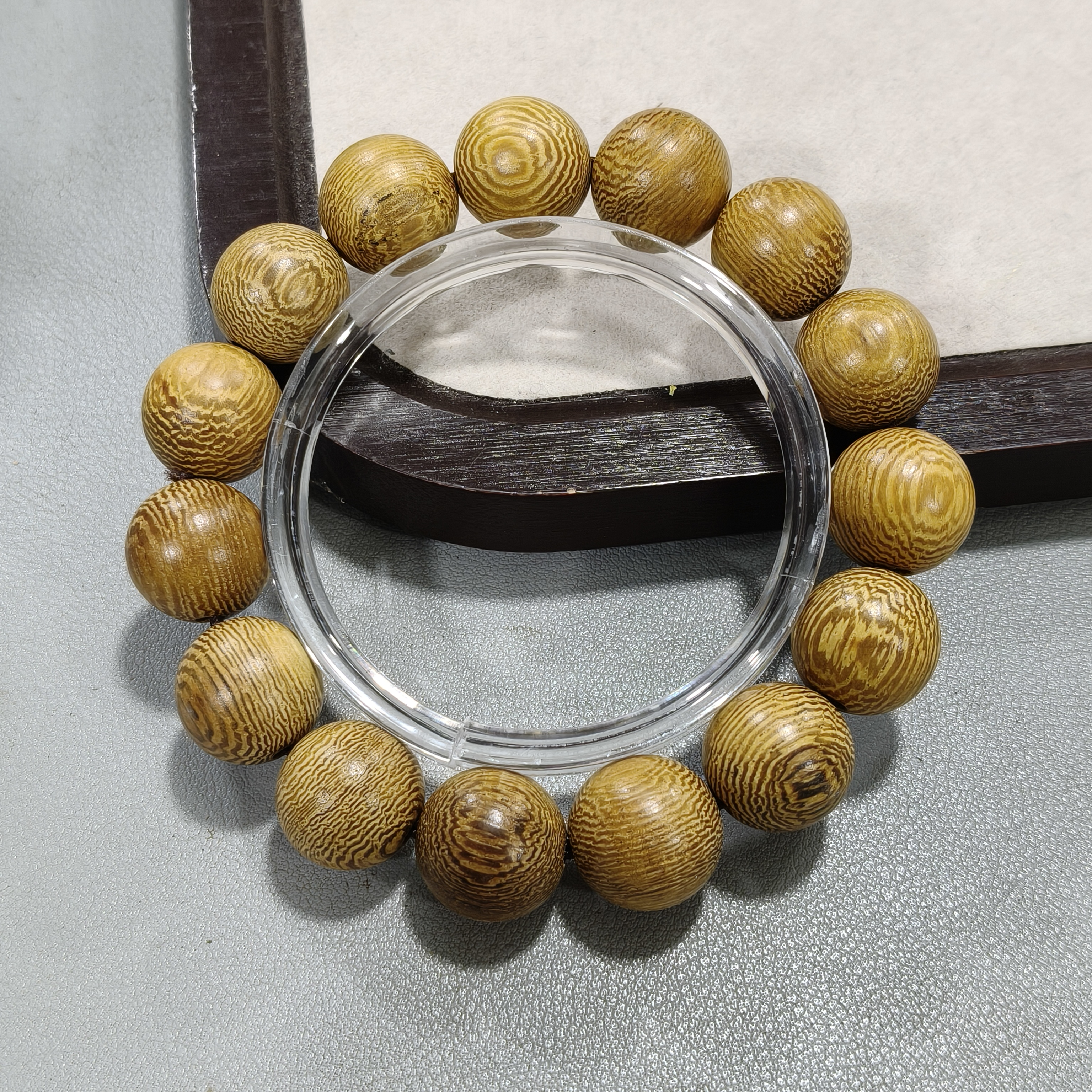 K24 鸡翅木卡1.5圆珠单圈手串