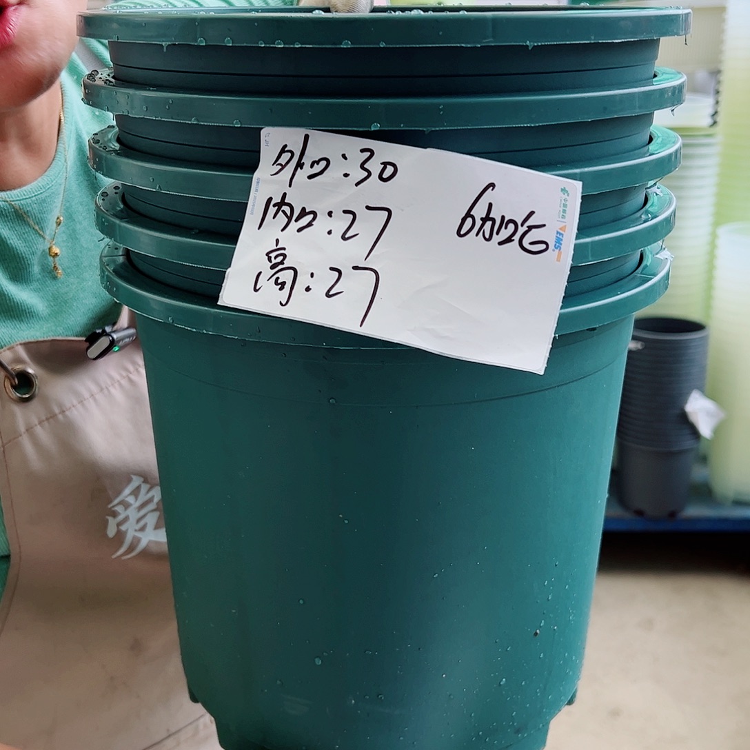 瑕疵6加仑墨绿色5个无托