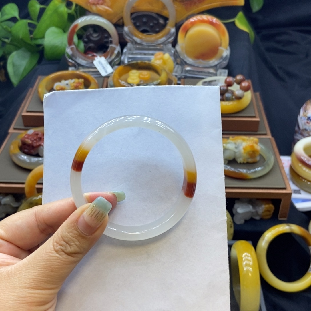 S***燕石英质玉（黄龙玉）未镶嵌手镯H