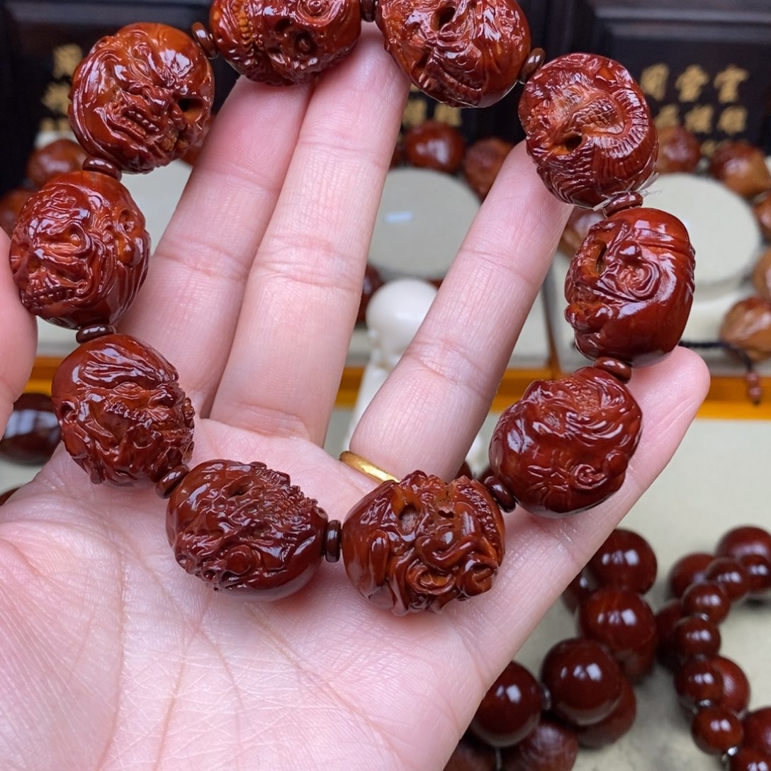 启***店橄榄核吊坠恶僧21