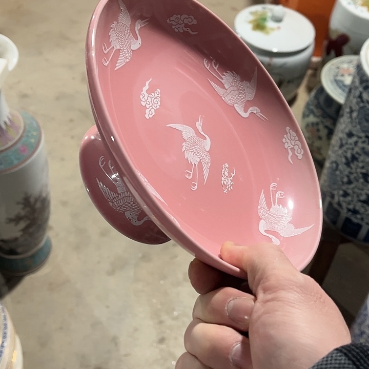 瓷片库**坐景德镇陶瓷果盘。
