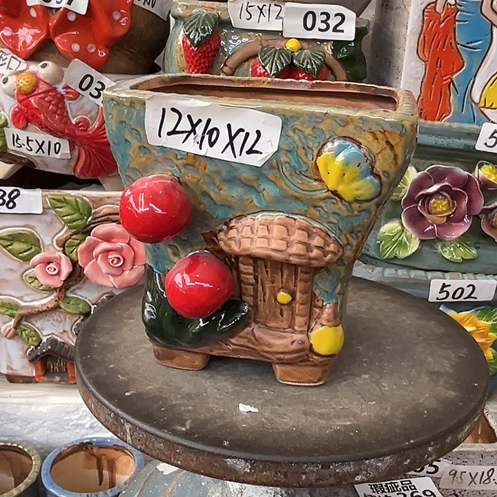 粗陶材质多肉花盆