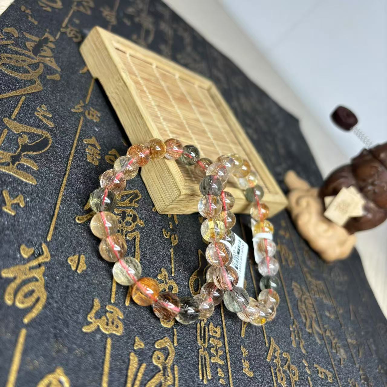 【奶爸珠宝】 551 彩发晶水晶手串17cm左右手围多样性发其一