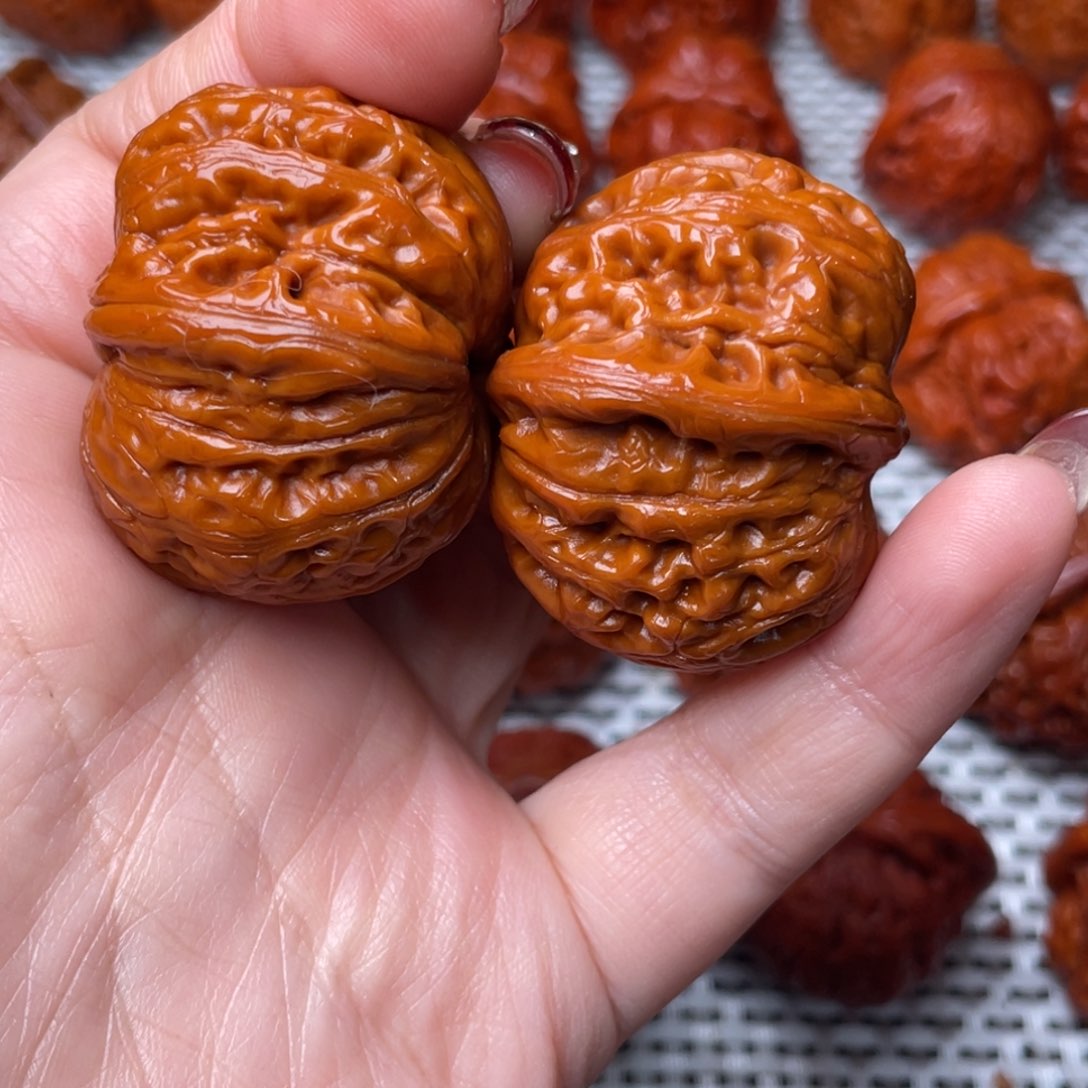 桃核吊坠文玩核桃 手把件 元宝 40