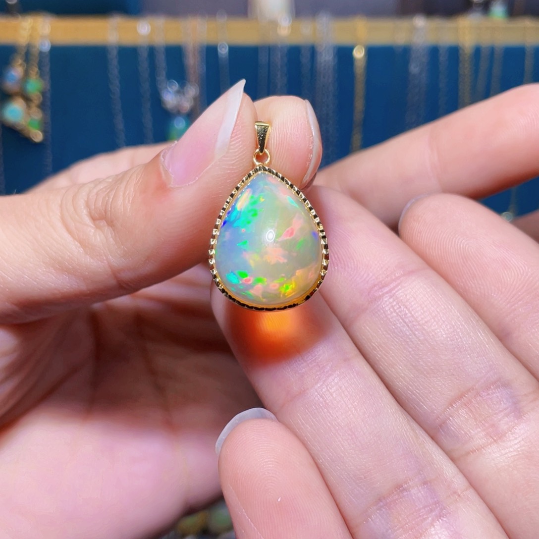 欧泊吊坠）银S925镶嵌p****