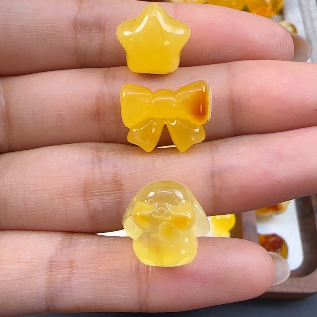 琥珀未镶嵌珠宝奇石晨