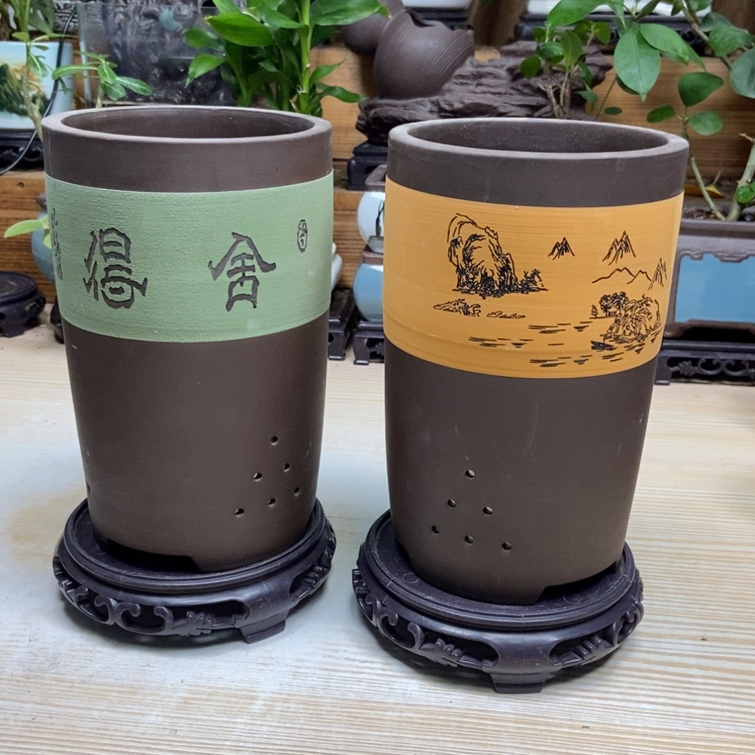 瓷片陶瓷花盆陶瓷艺术